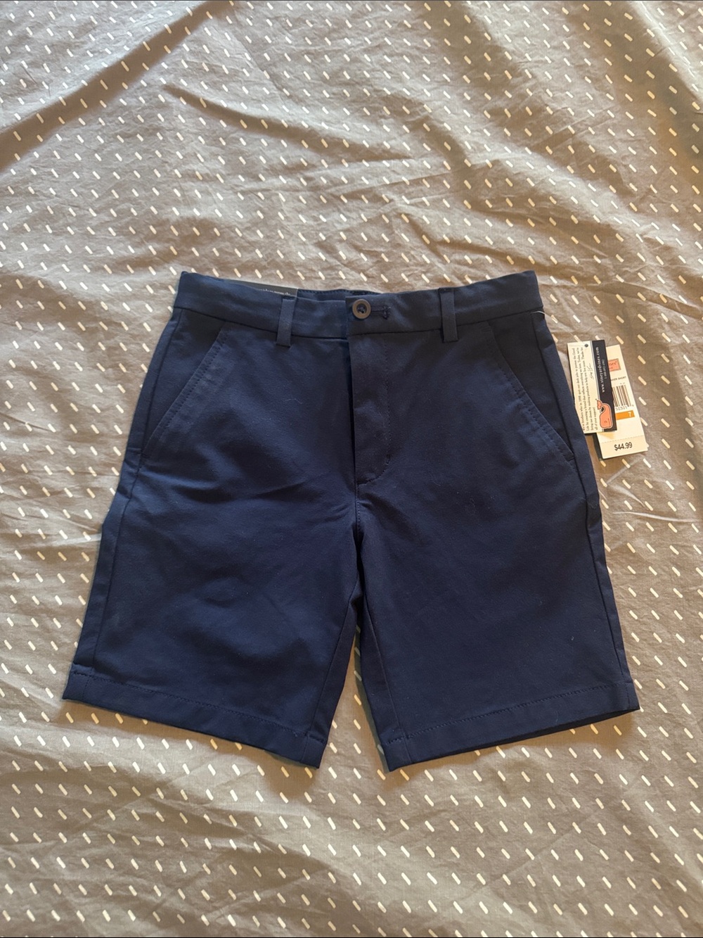 Vineyard Vines Boys Navy Cotton Chino Shorts
